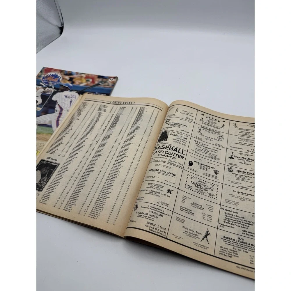 Vintage Baseball Magazine Lot 1983 NY Mets Score Book & 1988 Beckett Card Monthl